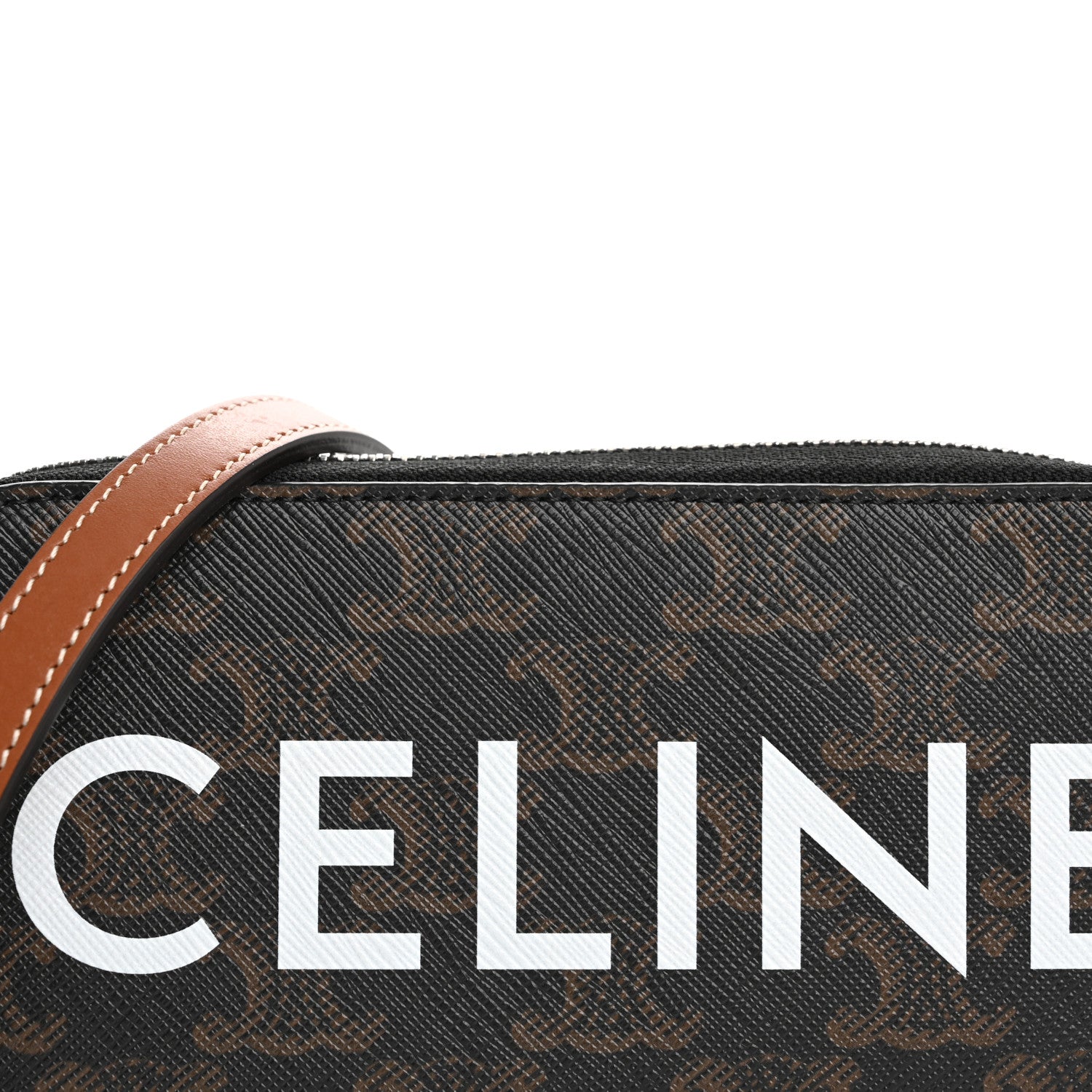 Celine Triomphe Canvas Horizontal Pouch Tan 8 of 11