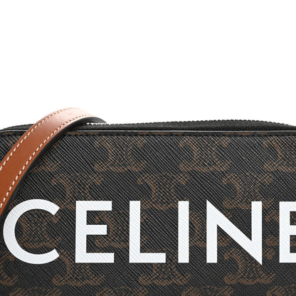 Celine Triomphe Canvas Horizontal Pouch Tan 8 of 11