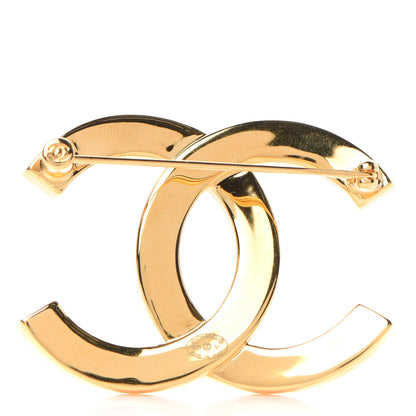 Chanel Metal Paris Button CC Large Brooch Gold 3 of 5