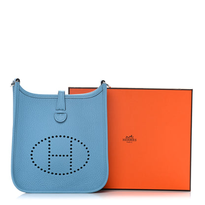 Hermes Taurillon Clemence Evelyne TPM Bleu Du Nord 10 of 10