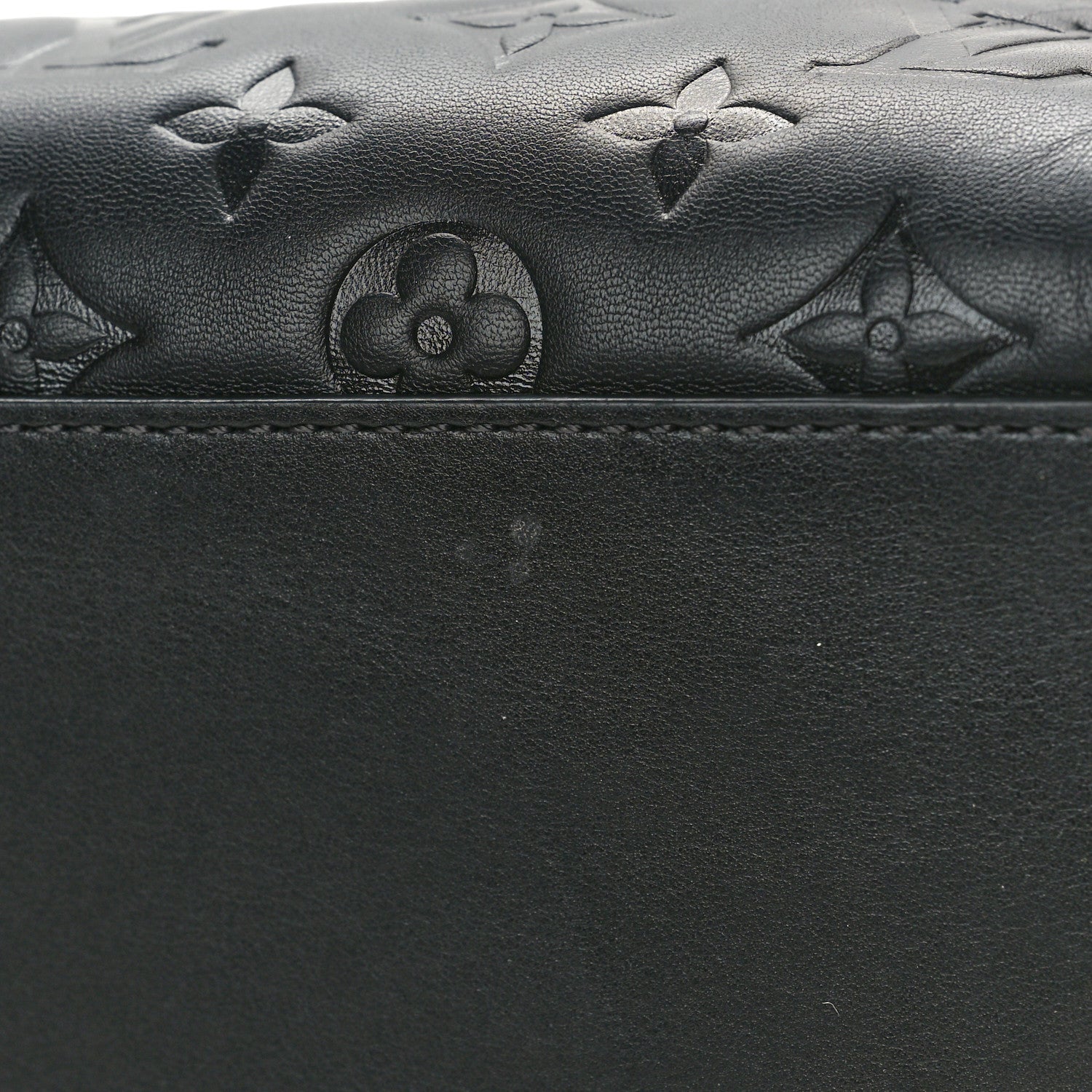 Louis Vuitton Lambskin Embossed Monogram Speedy 22 Bandouliere Black 10 of 12