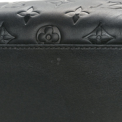 Louis Vuitton Lambskin Embossed Monogram Speedy 22 Bandouliere Black 10 of 12