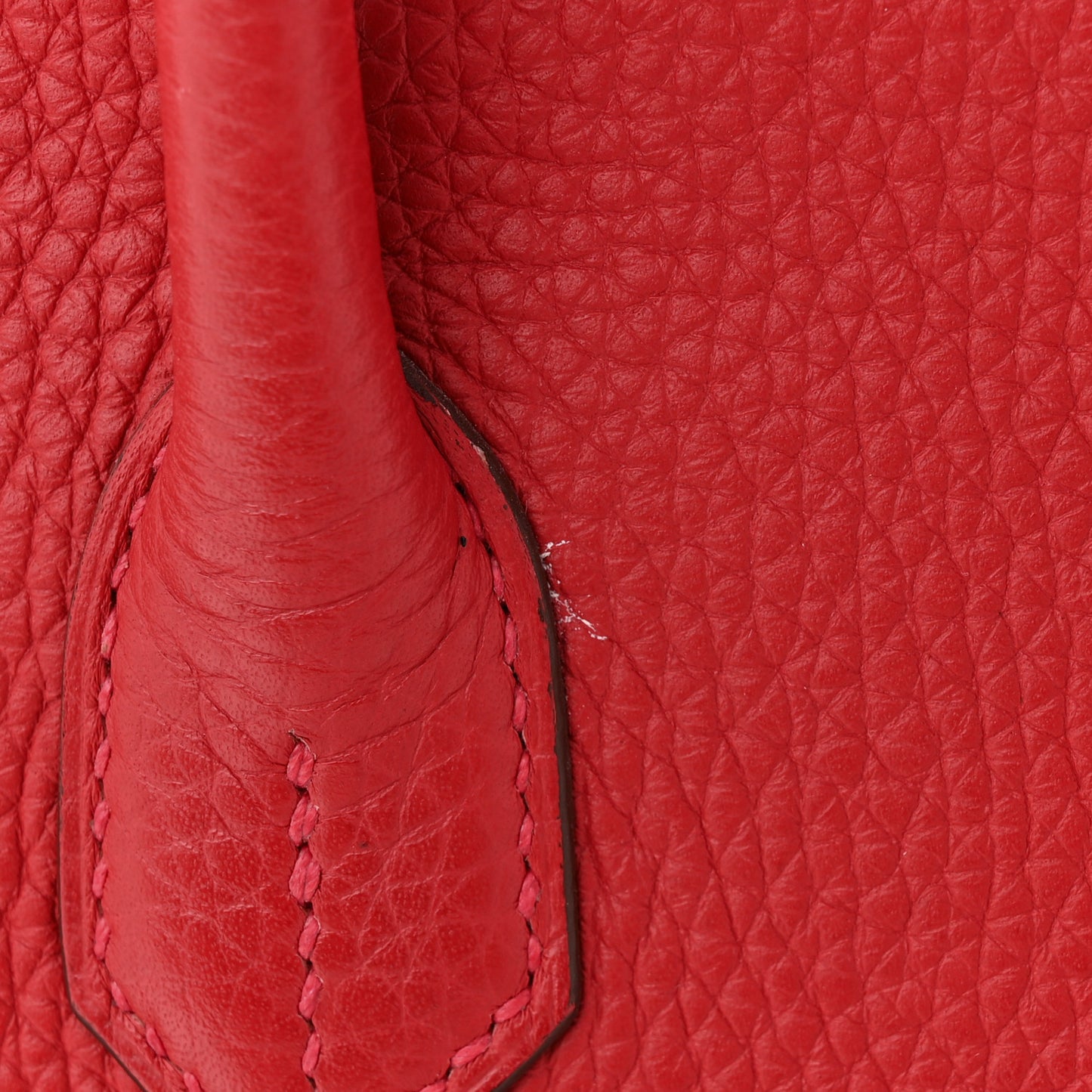 Taurillon Clemence Birkin 30 Rouge Casaque