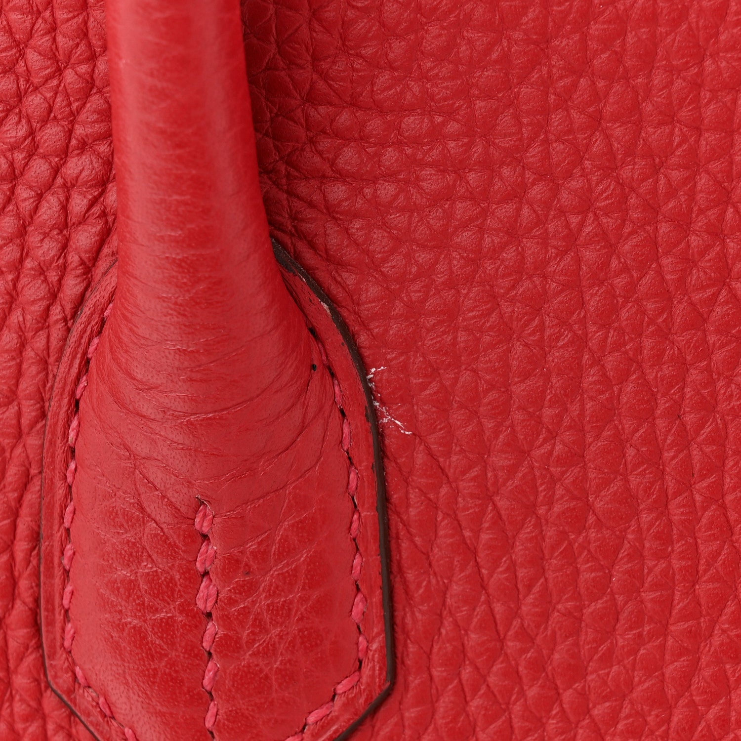 Hermes Taurillon Clemence Birkin 30 Rouge Casaque 12 of 12