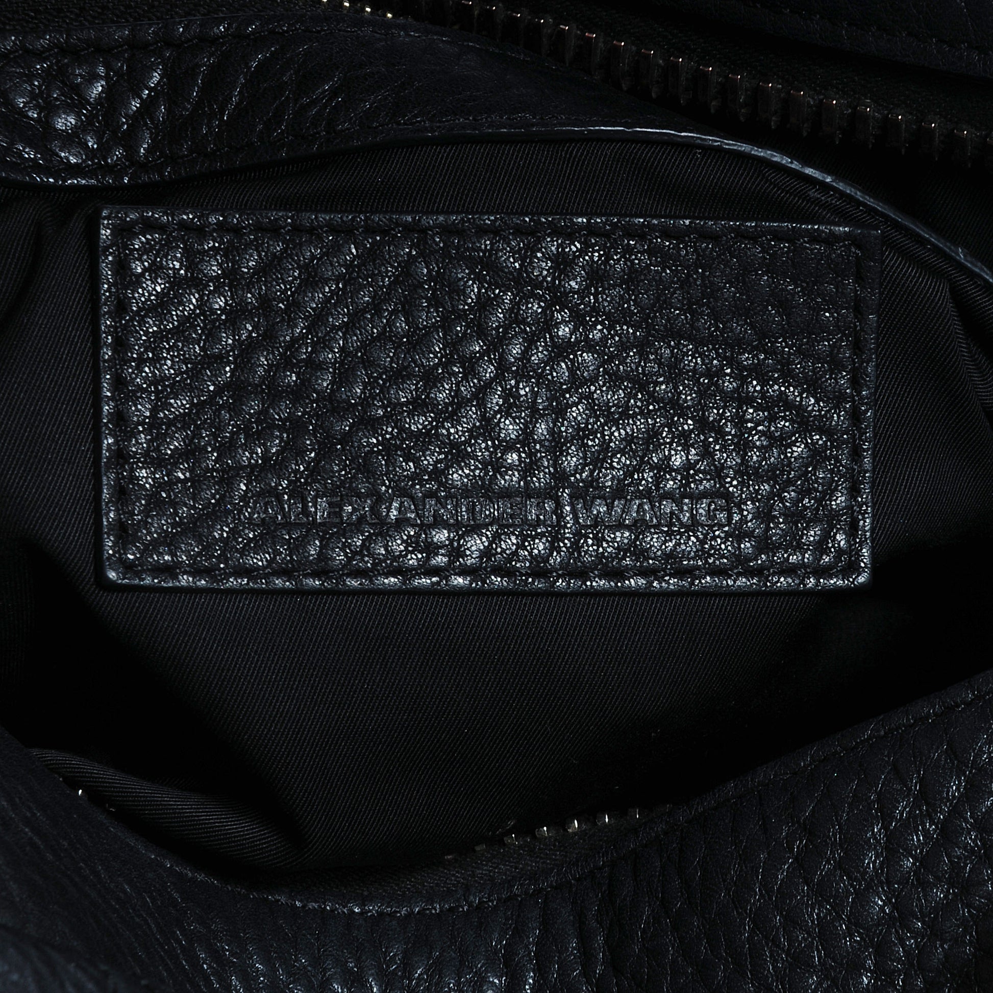 Alexander Wang Pebbled Leather Rocco Duffel Black Pale Gold Hardware 6 of 6