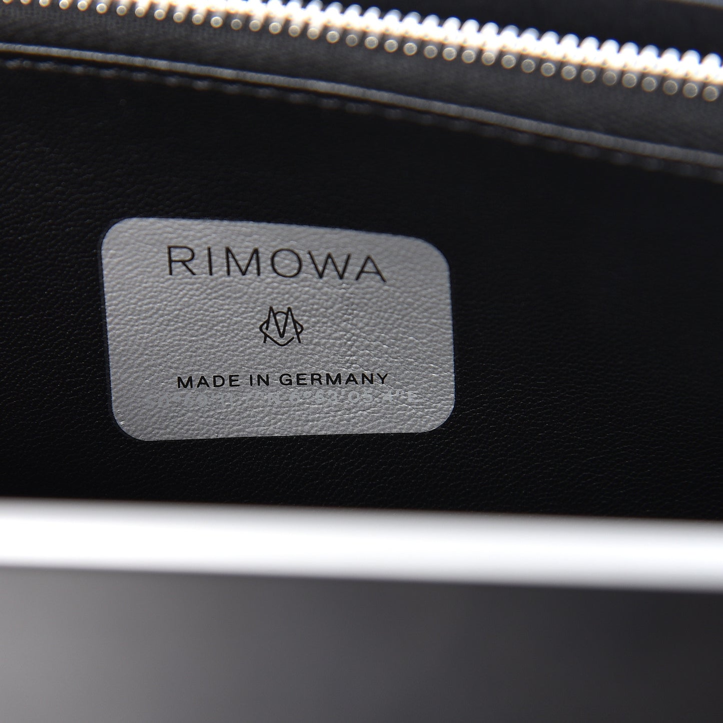 X RIMOWA Aluminum Personal Clutch On Strap Black