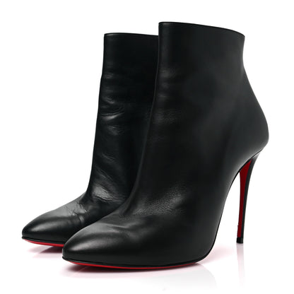 Christian Louboutin Calfskin Eloise Booty 100 Ankle Boots 37.5 Black 3 of 8