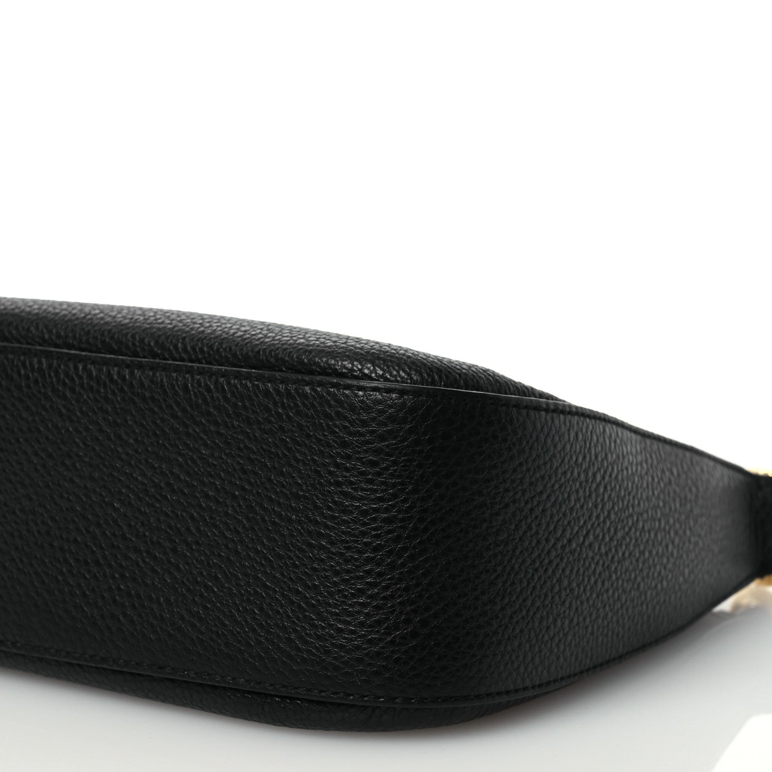 Prada Vitello Daino Soft Zippered Hobo Shoulder Bag Black 9 of 10