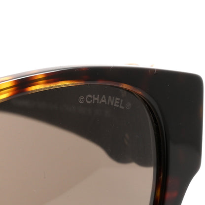 Chanel Crystal Lambskin CC Sunglasses 5455-Q-A Tortoise 7 of 8