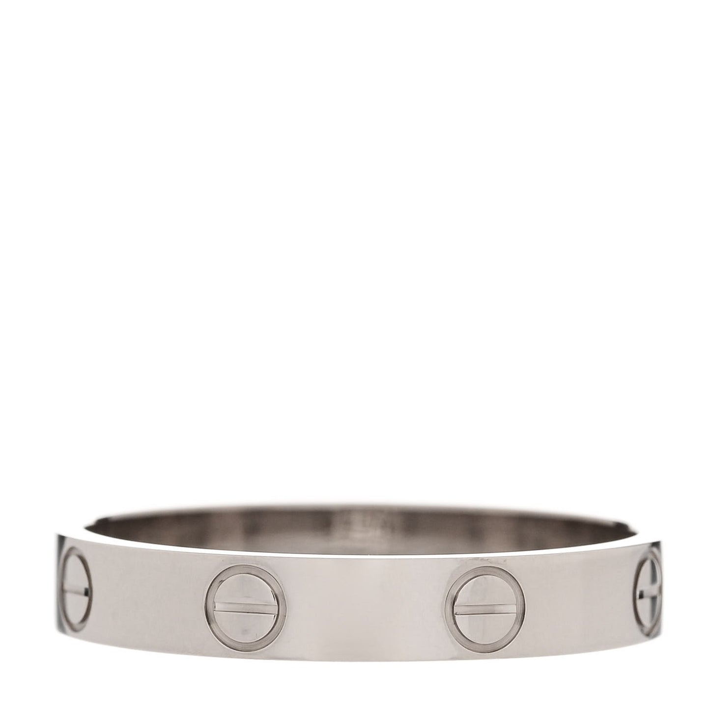 18K White Gold 3.5mm LOVE Wedding Band Ring 59 8.75