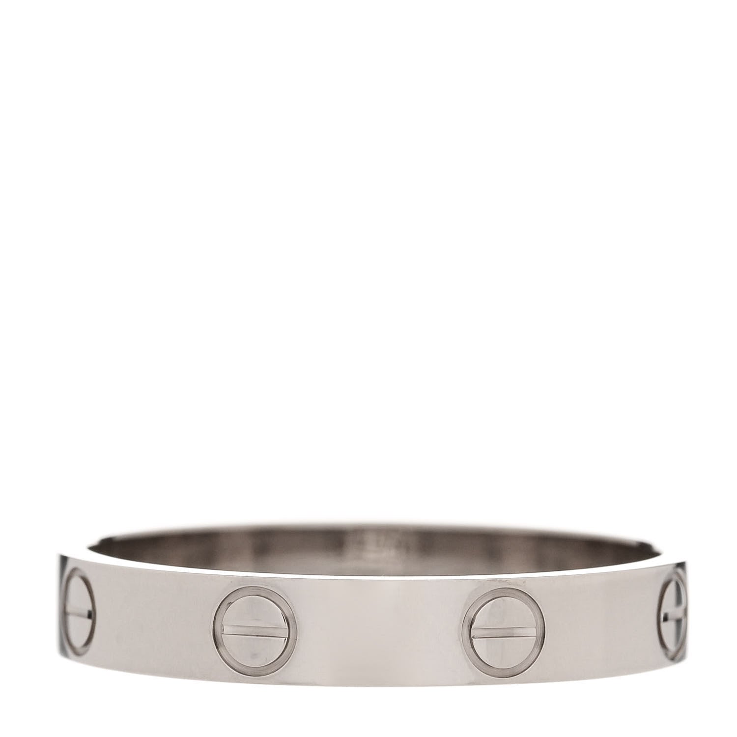 Cartier 18K White Gold 3.5mm LOVE Wedding Band Ring 59 8.75 3 of 4