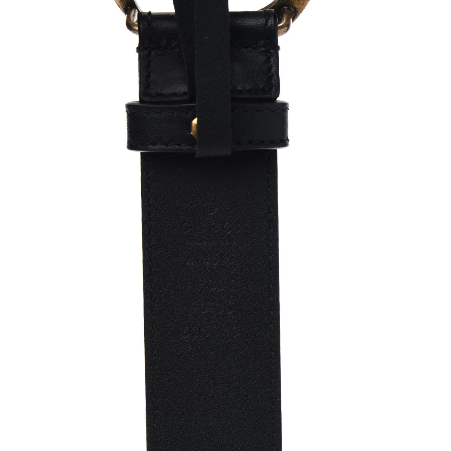 Gucci Calfskin Double G 30mm Belt 90 36 Black 3 of 4