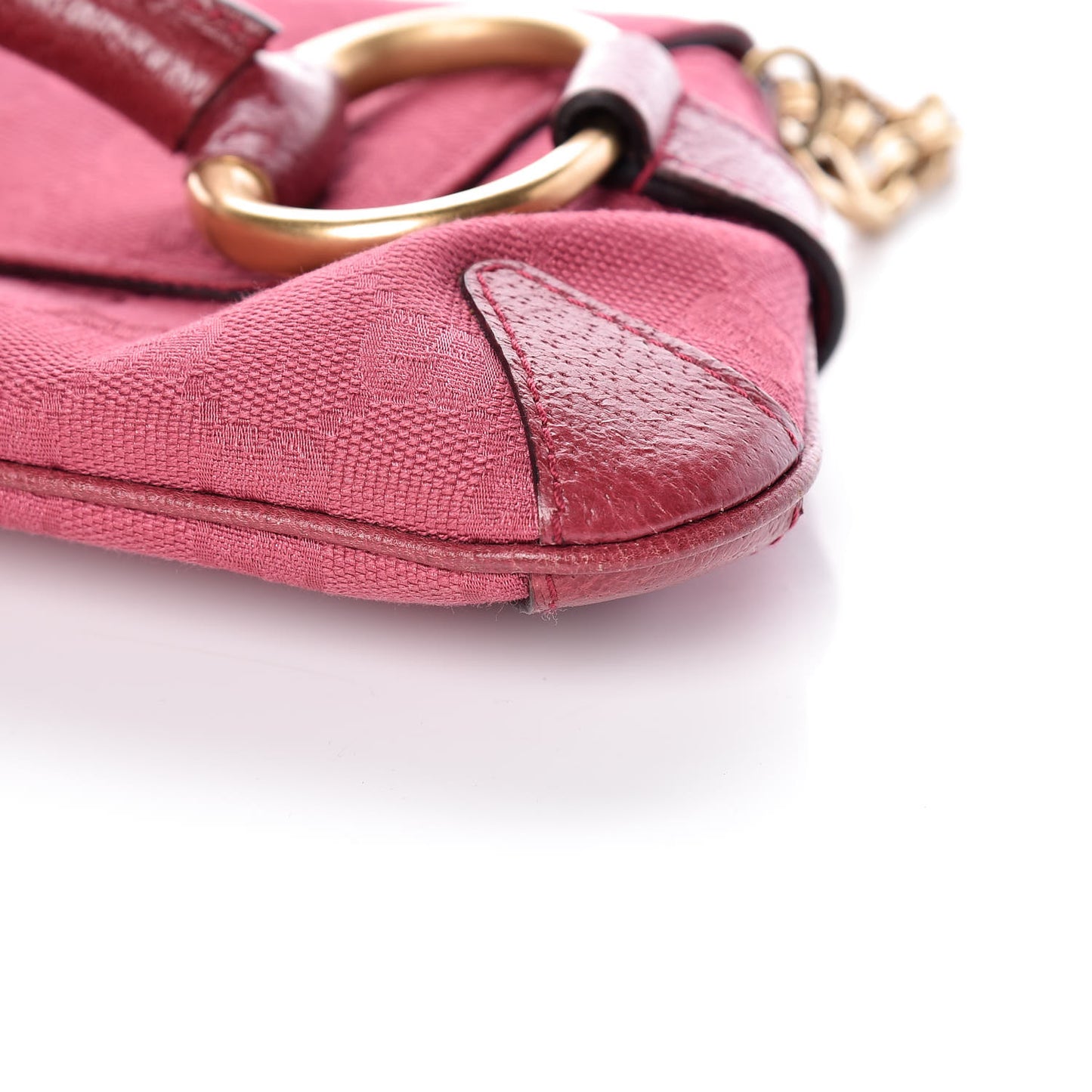 Monogram Horsebit Clutch Pink