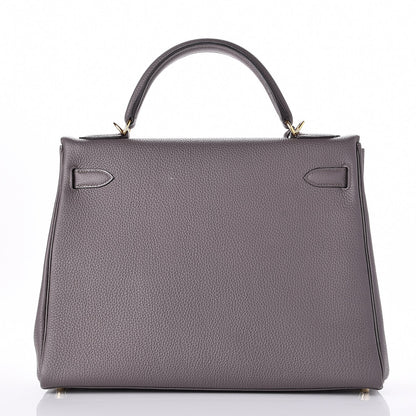 Hermes Togo Kelly Retourne 32 Etain 5 of 34