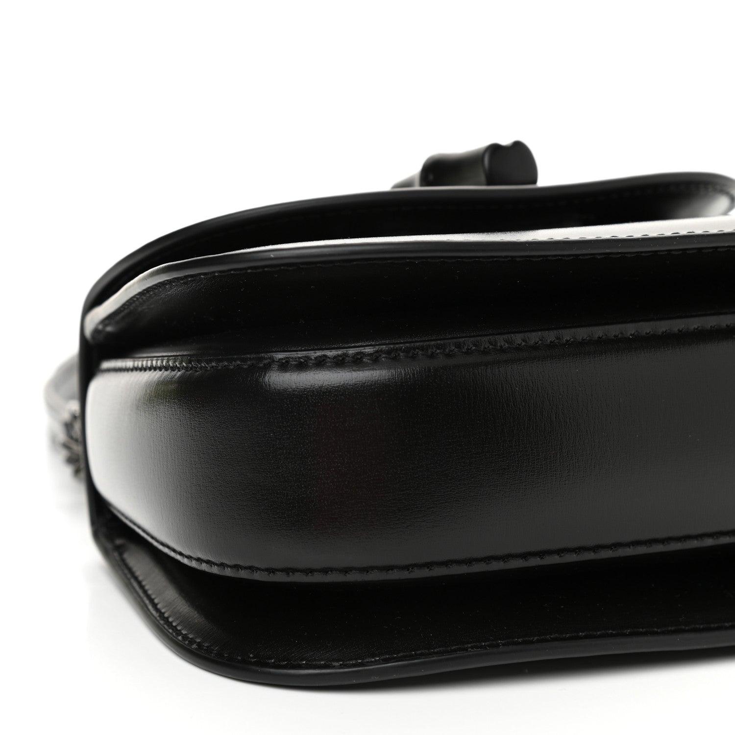 Gucci Boarded Dyana Lux Calfskin Web Monochrome Mini Bamboo 1947 Top Handle Bag Black 9 of 12