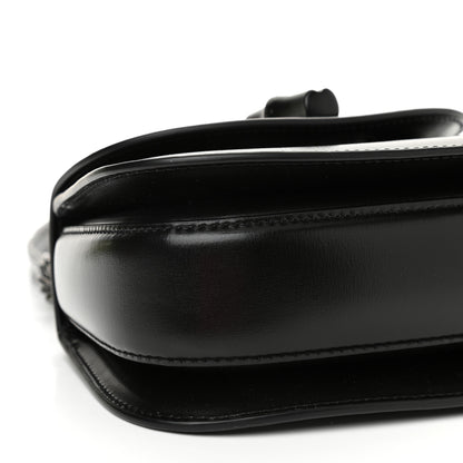 Gucci Boarded Dyana Lux Calfskin Web Monochrome Mini Bamboo 1947 Top Handle Bag Black 9 of 12