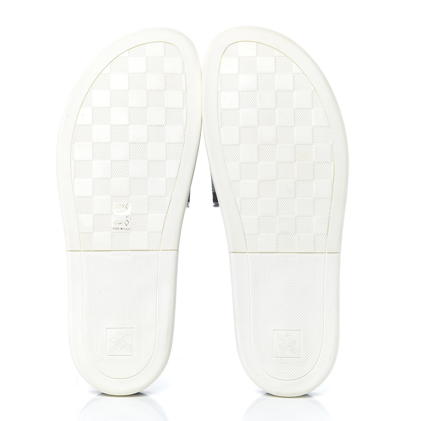 Damier Graphite Mens Waterfront Slide Sandal 13 Black