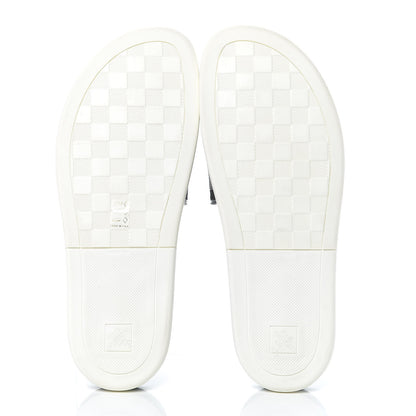 Louis Vuitton Damier Graphite Mens Waterfront Slide Sandal 13 Black 6 of 7