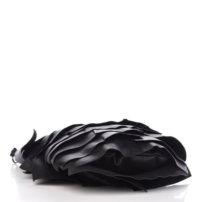 Saint Laurent Chevre Leather Ruffle Saint Tropez Black 4 of 10