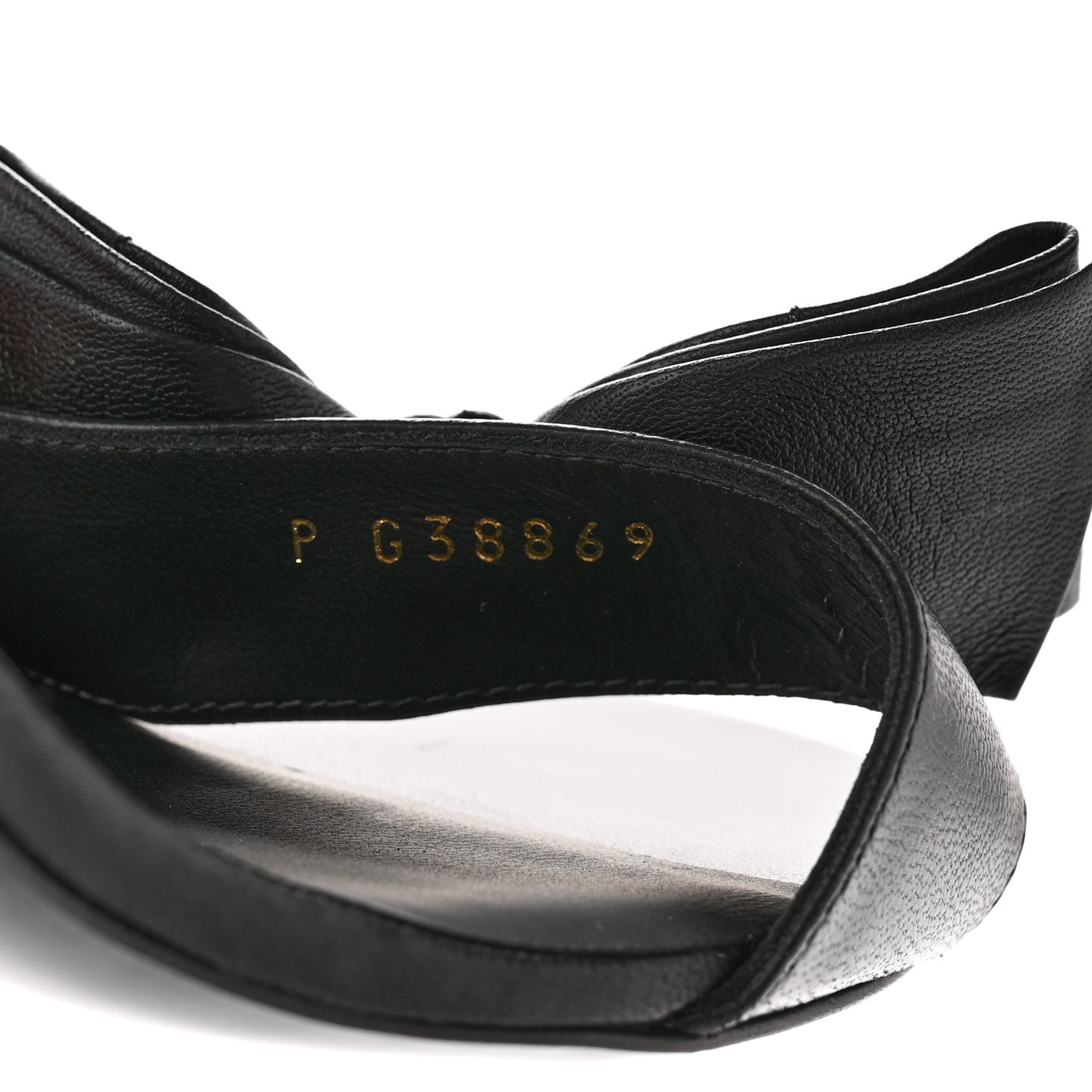 Lambskin CC Bow Sandals 41 Black
