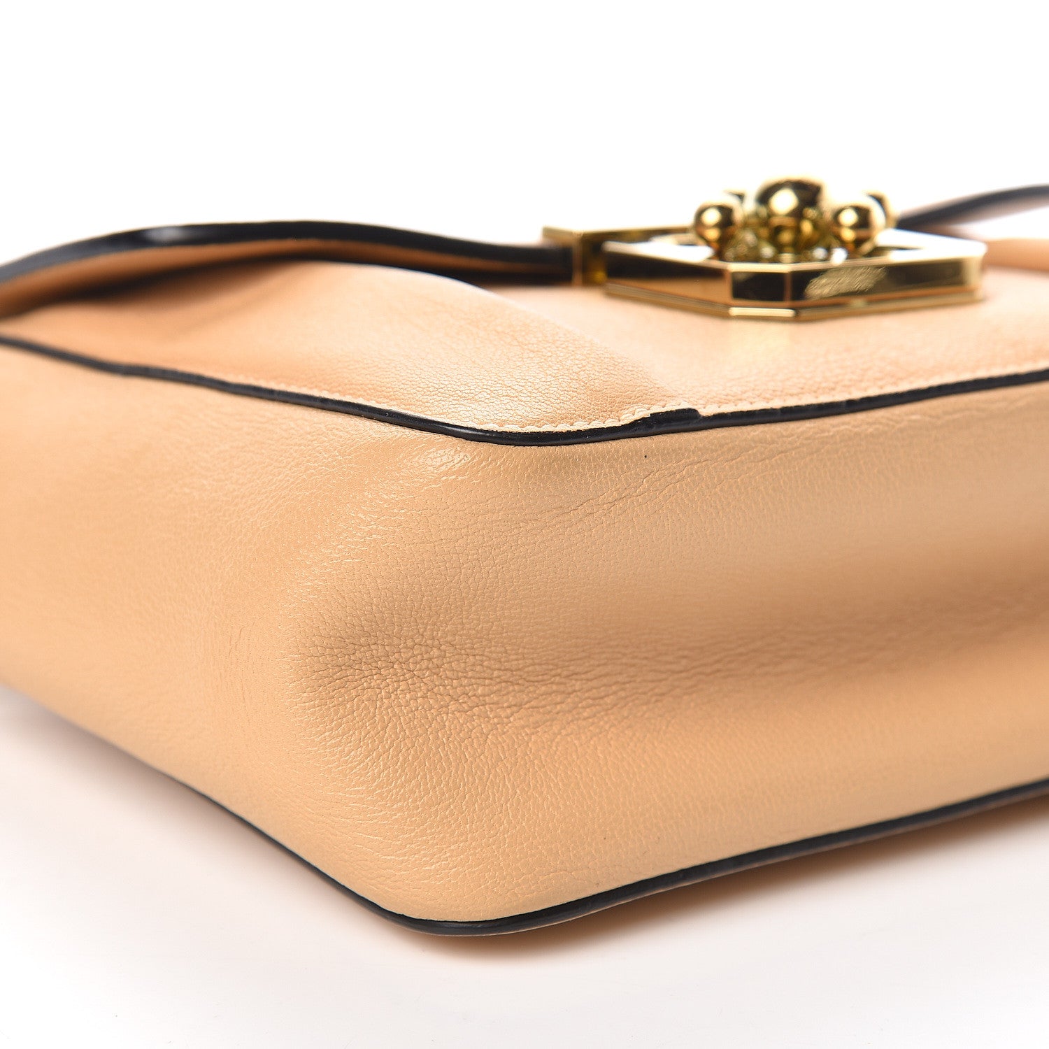 Chloe Goatskin Small Elsie Shoulder Bag Gingerbread 10 of 12