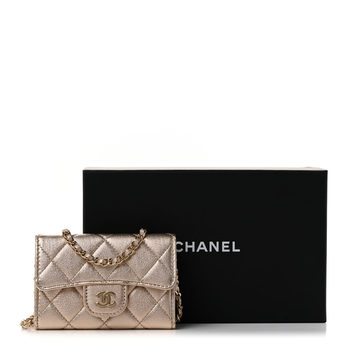 Chanel Metallic Lambskin Quilted Belt Bag Gold 12 of 12