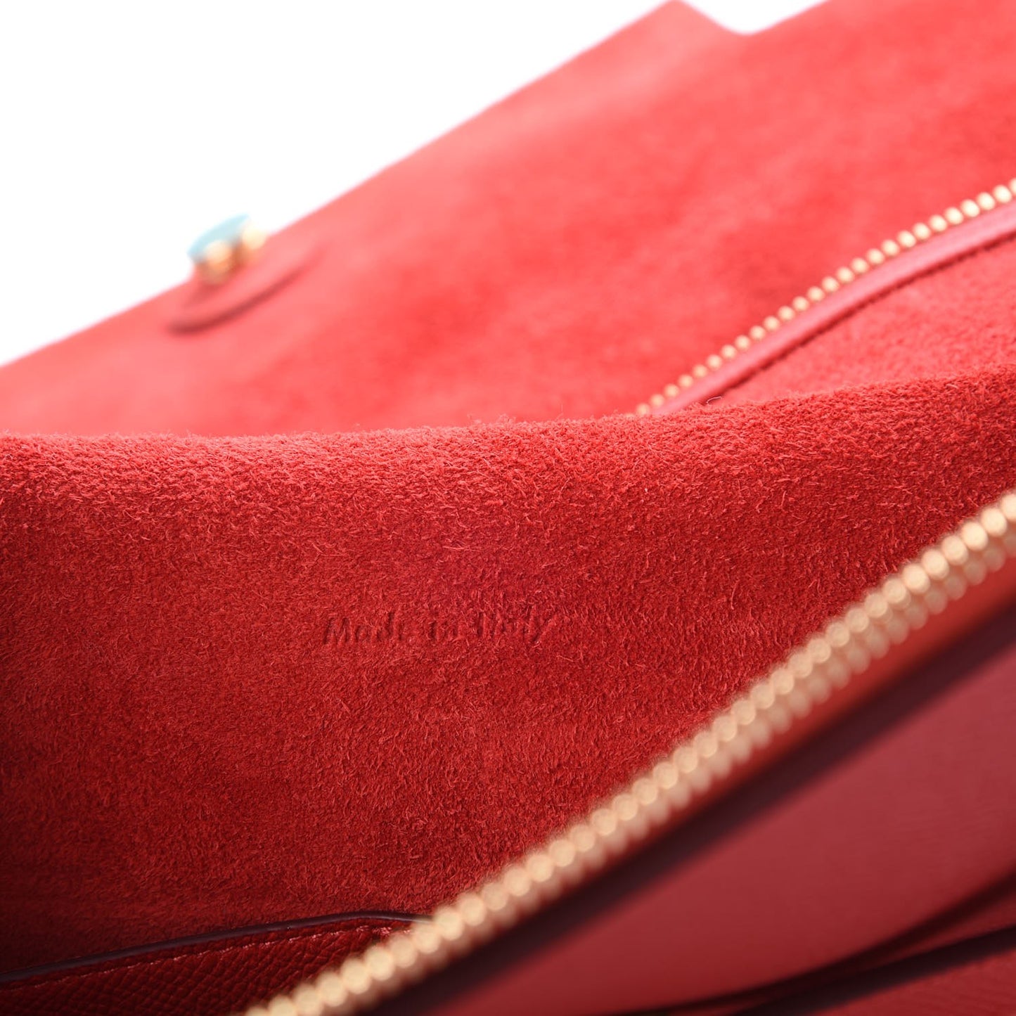 Grained Calfskin Mini Belt Bag Coquelicot