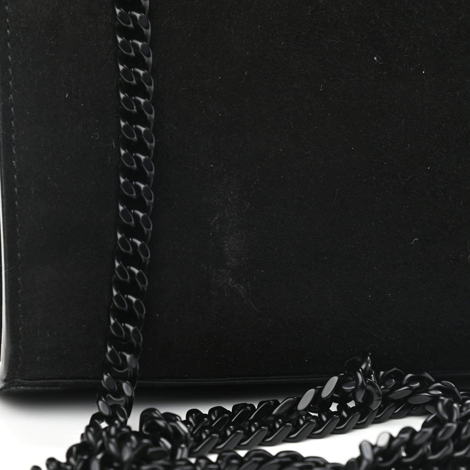 Saint Laurent Suede Sequin Small Classic Monogram Kate Satchel Black 11 of 11