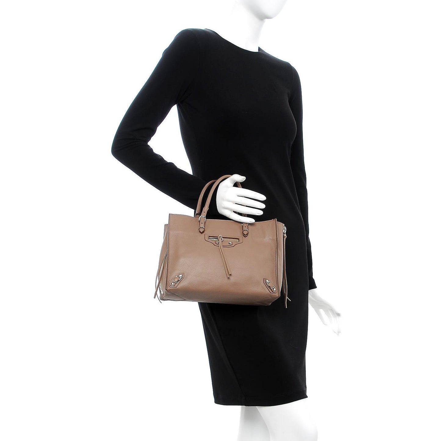 Veau Papier A6 Zip Around Tote Sable
