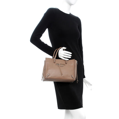 Balenciaga Veau Papier A6 Zip Around Tote Sable 3 of 8