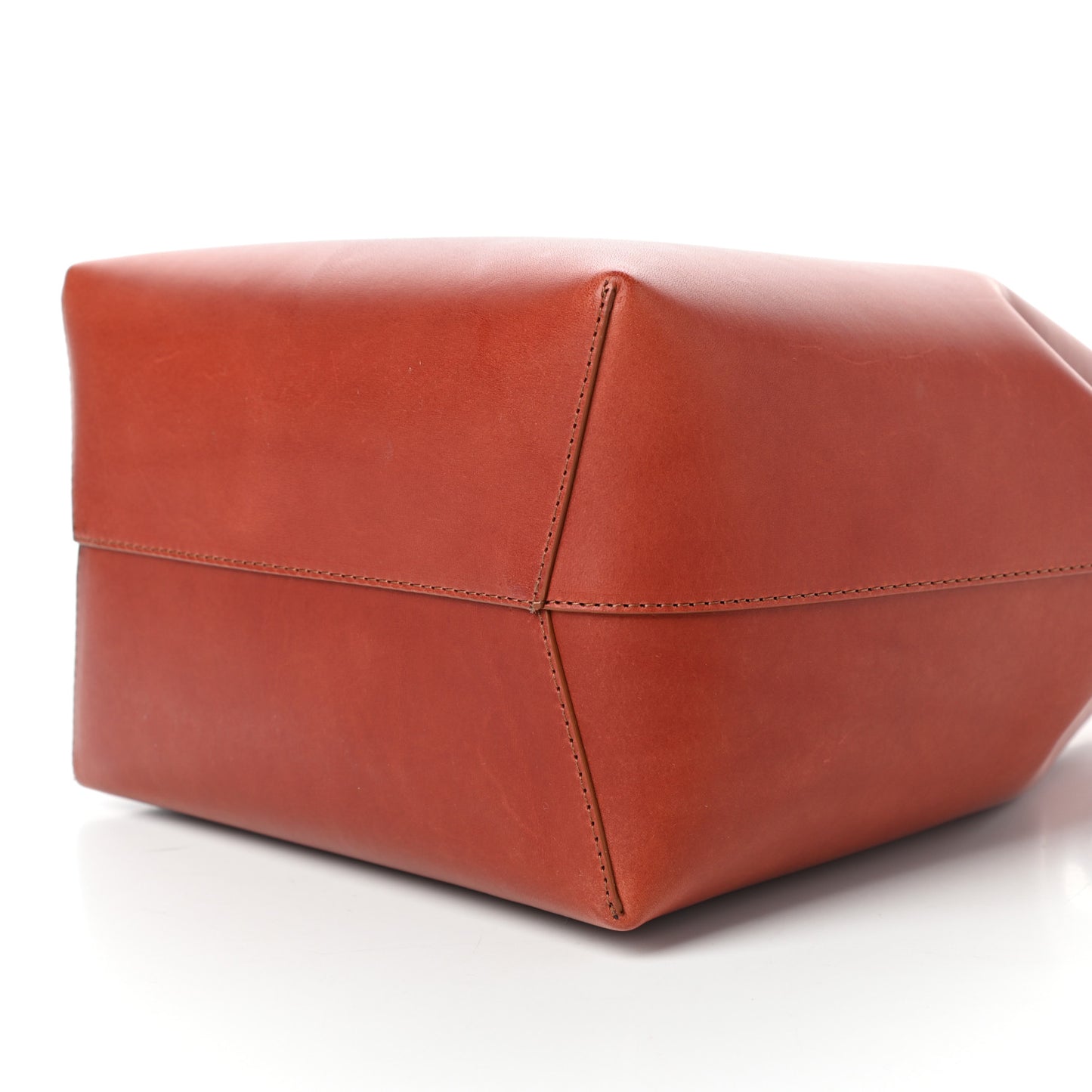 Calfskin Bucket Bag Saddle