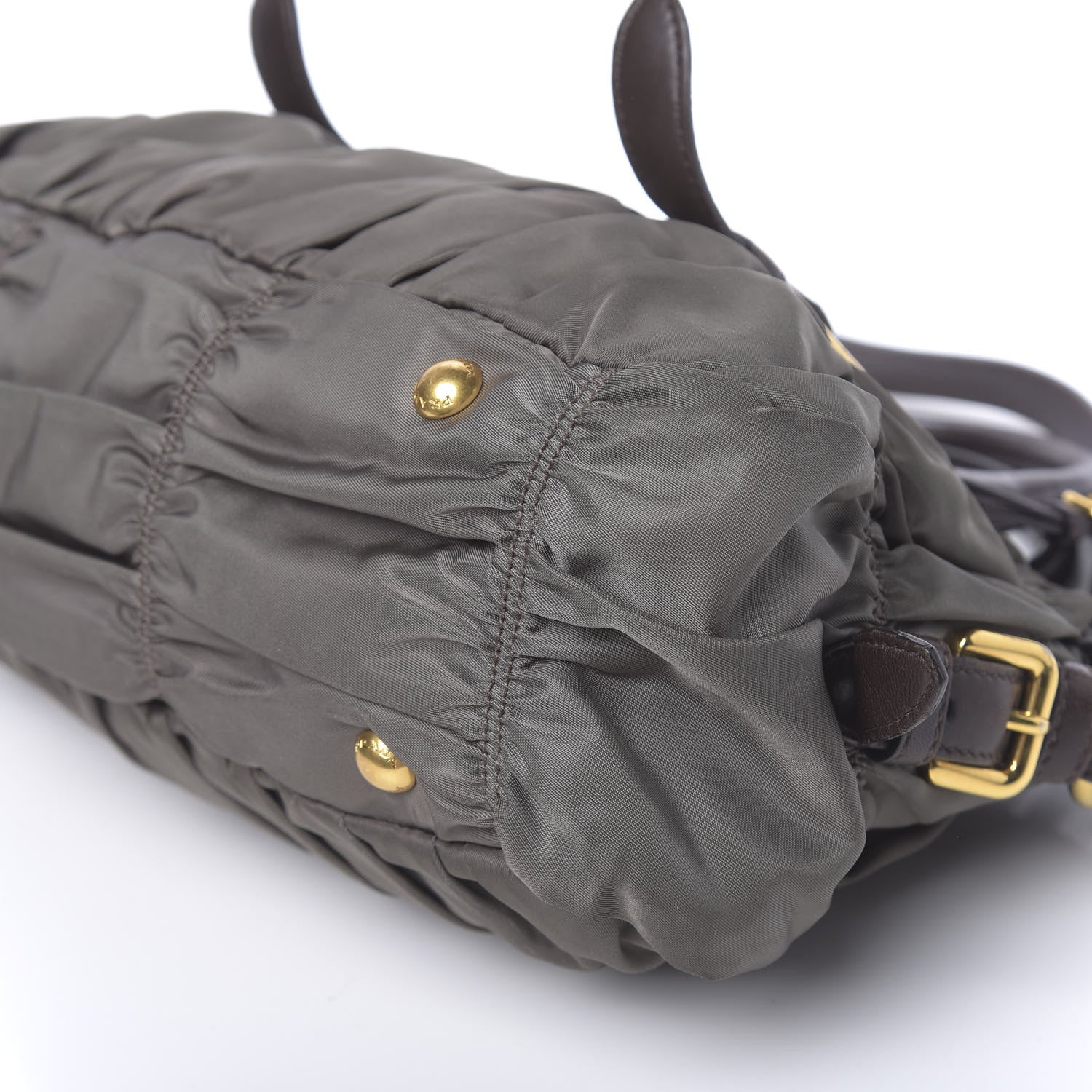 Prada Tessuto Nylon Gaufre Shopping Satchel Fumo 9 of 10
