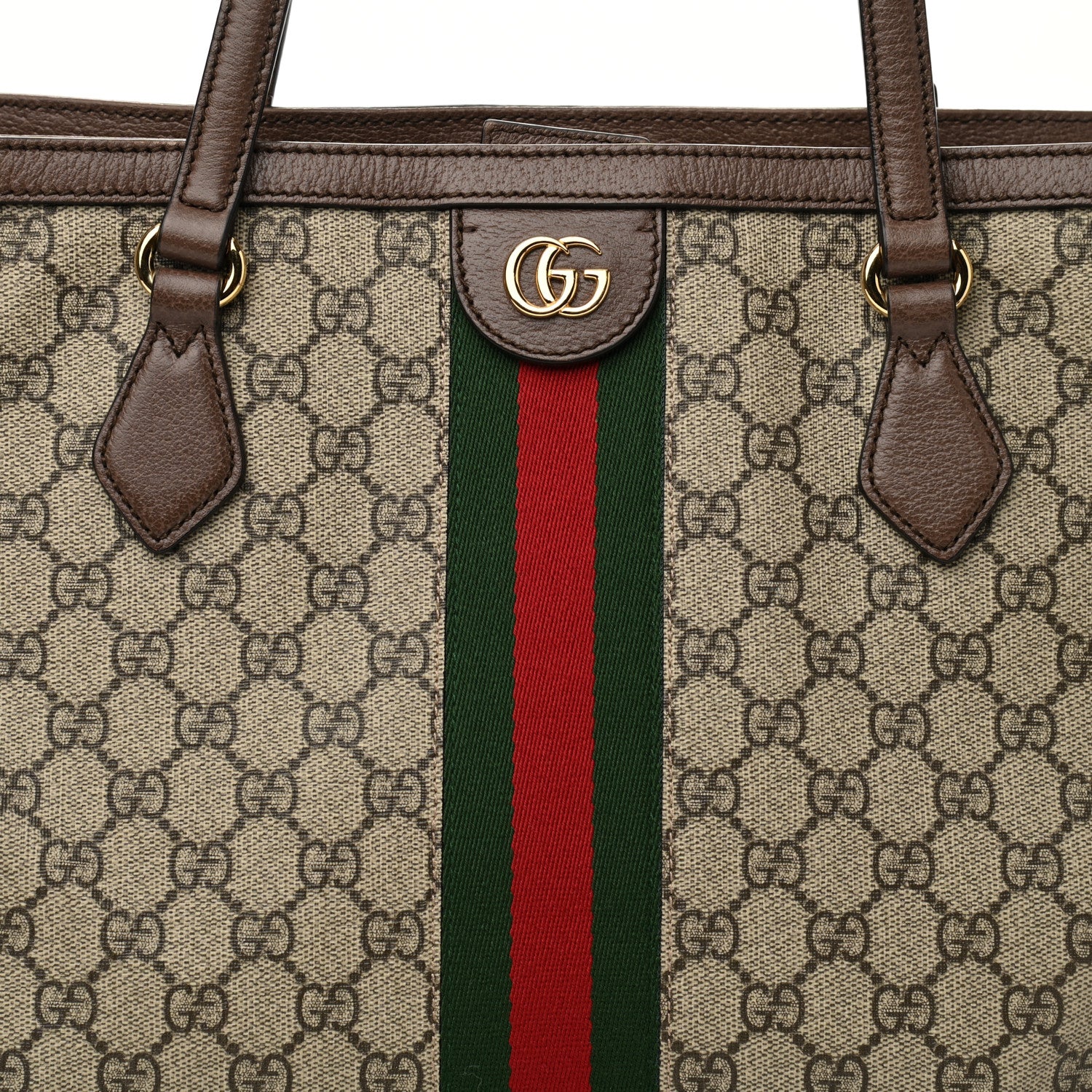 Gucci GG Supreme Monogram Medium Ophidia Shopping Tote Brown 8 of 13