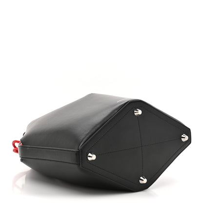 Alexander McQueen Calfskin The Bucket Bag Black Lust Red 5 of 12