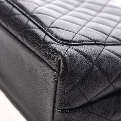 Chanel Caviar Quilted Jumbo Kelly Flap Black 11 of 12