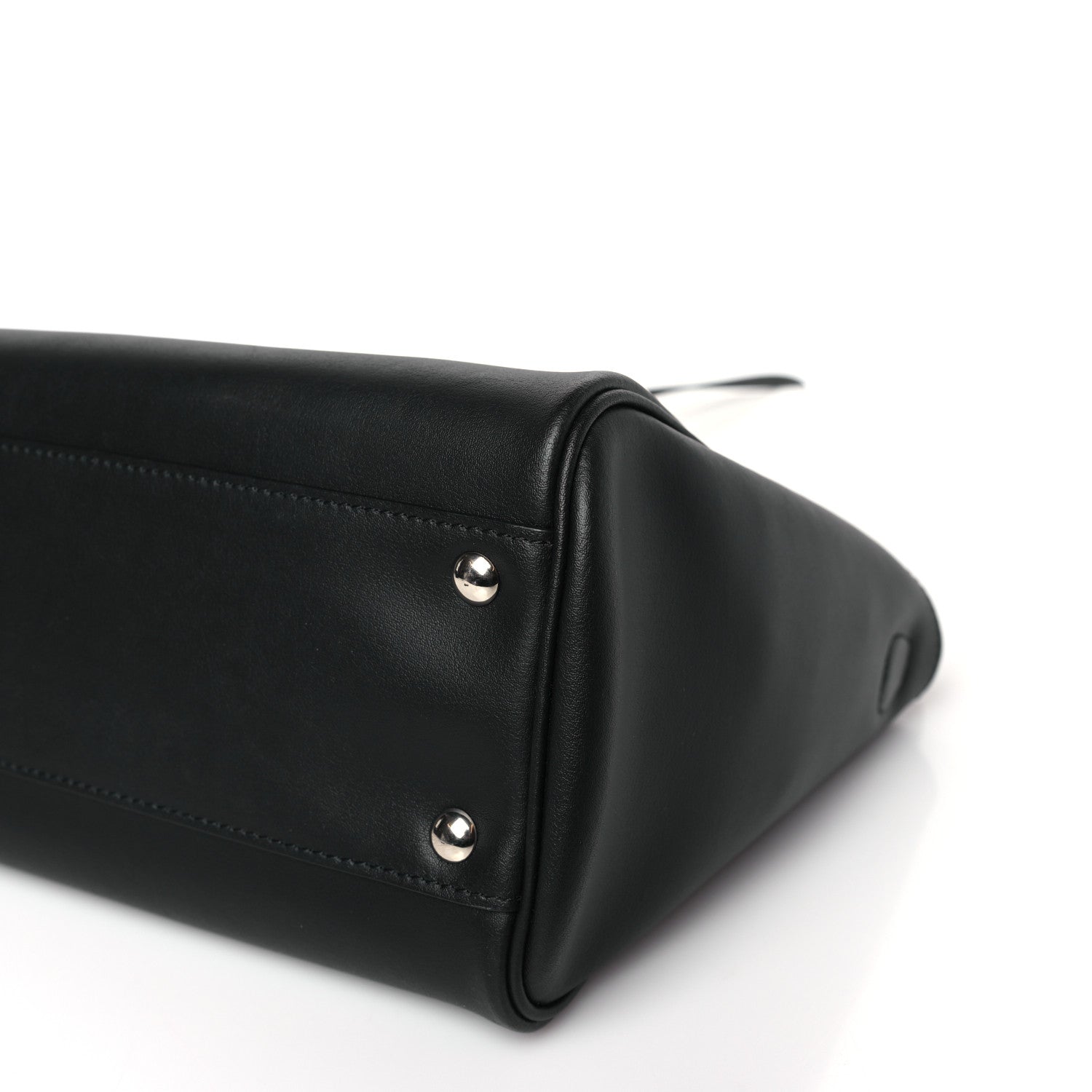 Salvatore Ferragamo Calfskin Double Handle Small Nolita Satchel Black 8 of 8