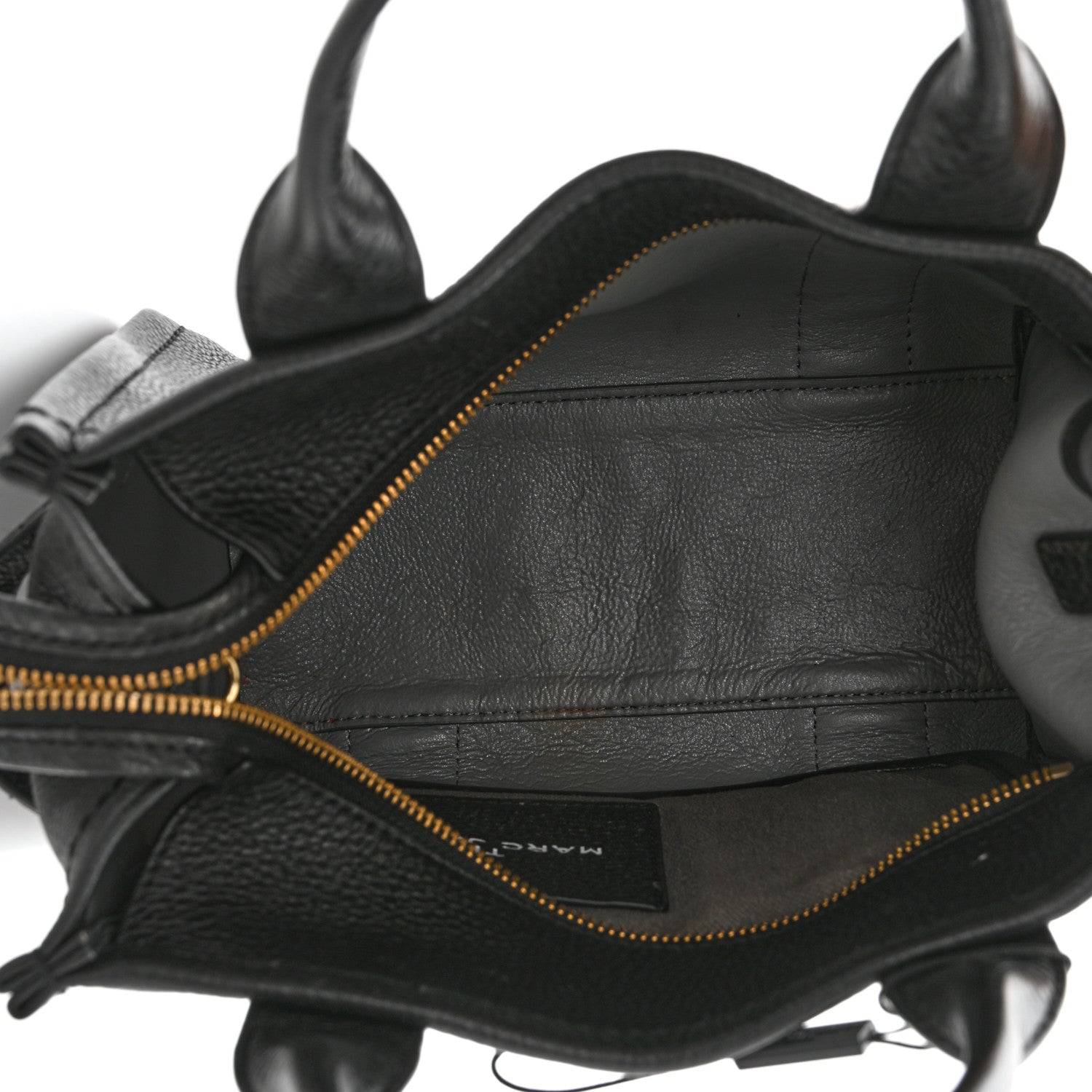 Marc Jacobs Grained Calfskin Small The Tote Bag Black 5 of 12