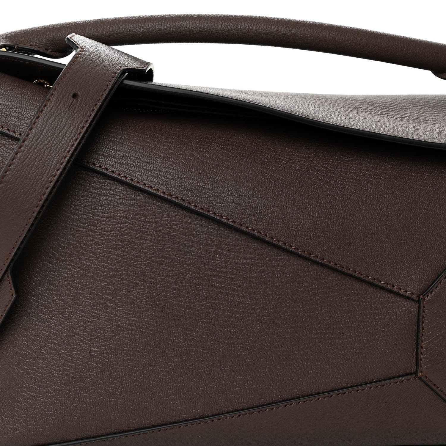 Loewe Goatskin Medium Puzzle Edge Bag Taupe 7 of 11