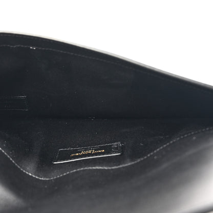 Saint Laurent Patent Calfskin Monogram Uptown Clutch Black 5 of 7