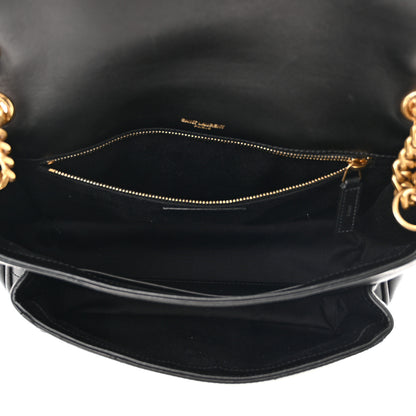 Saint Laurent Lambskin Matelasse Monogram Medium Niki Chain Satchel Black 5 of 9