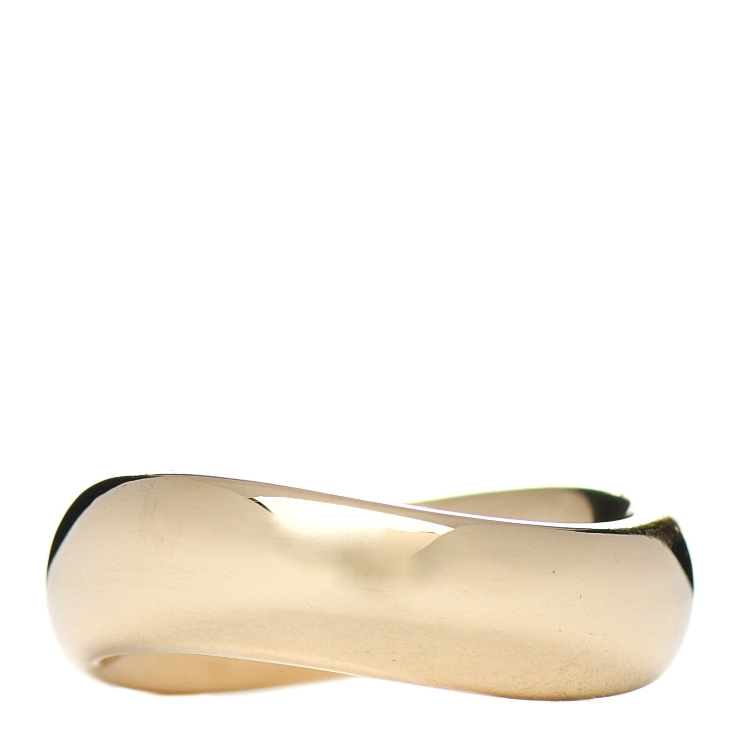 Pomellato 18K Yellow Gold 6mm Curved Wedding Band Ring 53 6.25 1 of 4