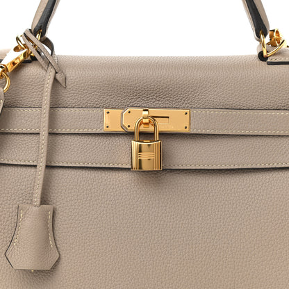 Hermes Togo Kelly Retourne 32 Gris Tourterelle 8 of 11