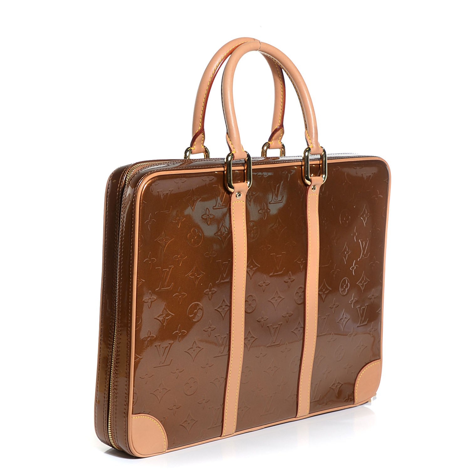 Louis Vuitton Vernis Vandam Briefcase Bronze 3 of 7