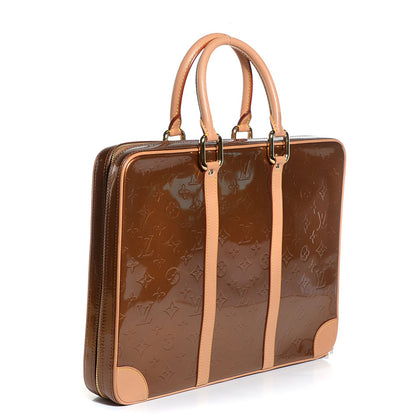 Louis Vuitton Vernis Vandam Briefcase Bronze 3 of 7