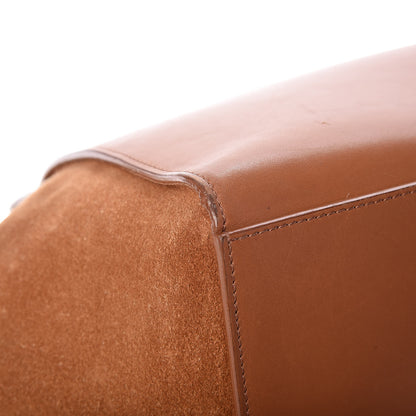Celine Natural Calfskin Suede Medium Trapeze Tan 12 of 22