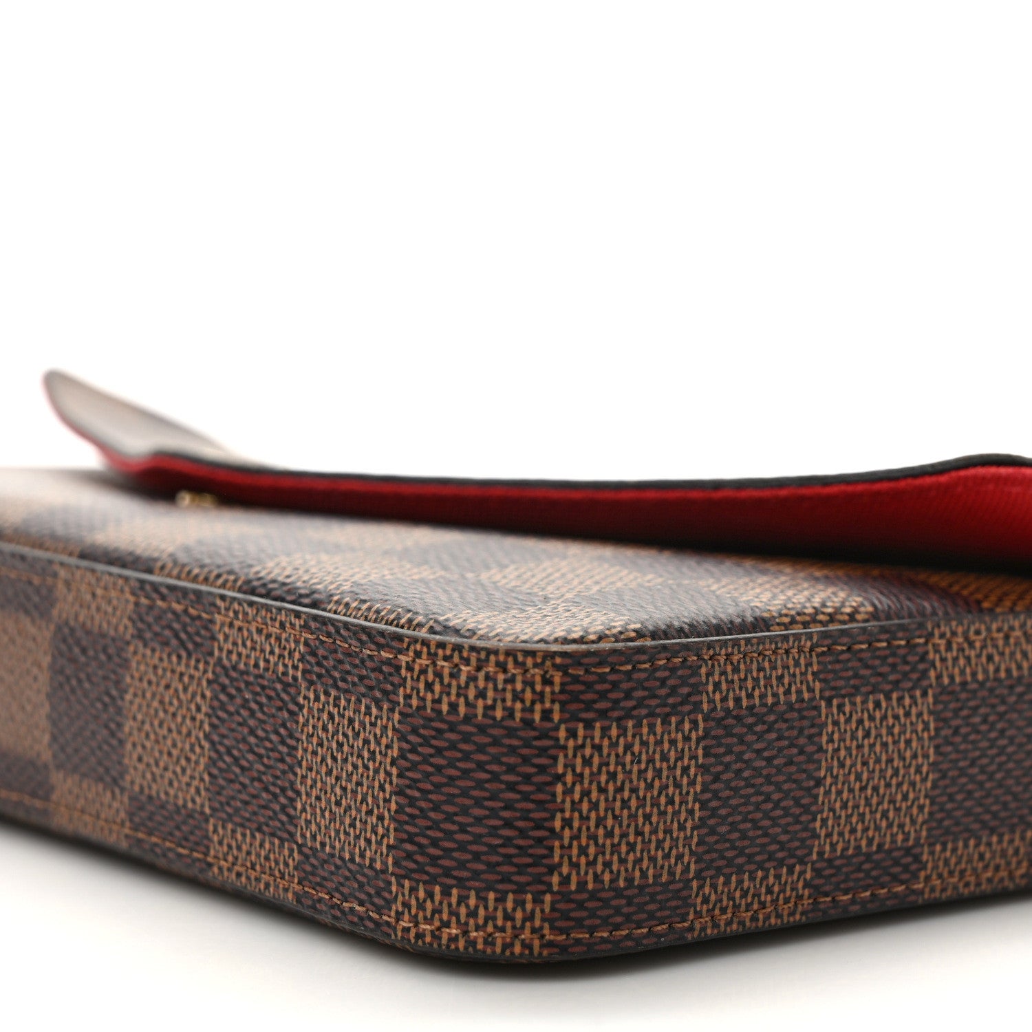 Louis Vuitton Damier Ebene Pochette Felicie Chain Wallet 8 of 8