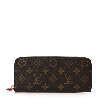 Louis Vuitton Monogram Clemence Wallet Fuchsia 1 of 8