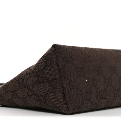 Gucci Monogram Small Plaque Pouch Dark Brown 9 of 11