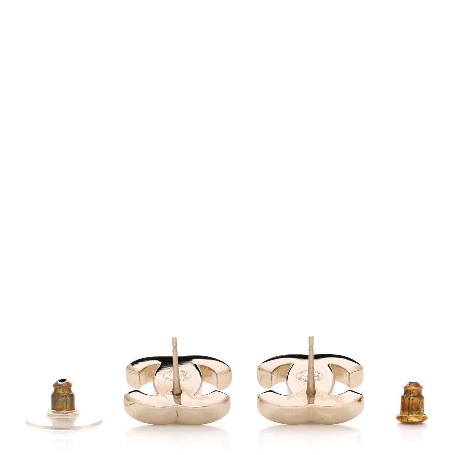 Chanel Metal CC Turnlock Earrings Gold 3 of 4