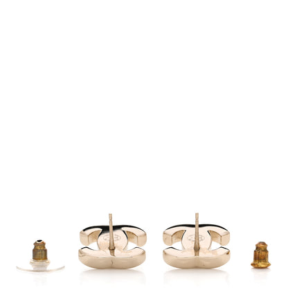 Chanel Metal CC Turnlock Earrings Gold 3 of 4